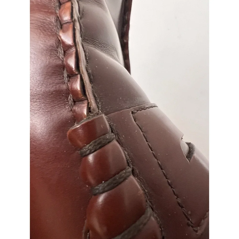 LAUDADIO ROMA Italian Loafers GRANADA Men's Size 10.5 / 43.5 Brown Leather
